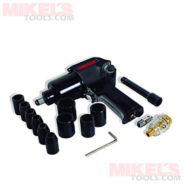 Pistola de Impacto 1/2´´ 529 pie/lb / Kit 10 Dados Modelo PIN-734H